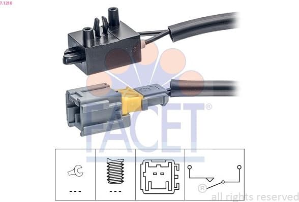 Switch, brake actuation (engine timing) Made in Italy - OE Equivalent 7.1210
