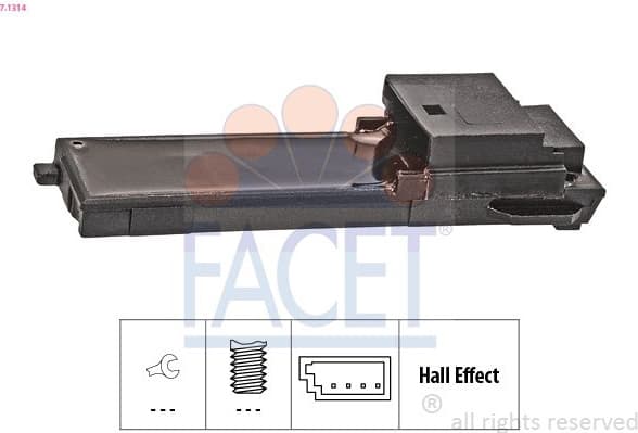 Switch, clutch control (cruise control) Made in Italy - OE Equivalent 7.1314