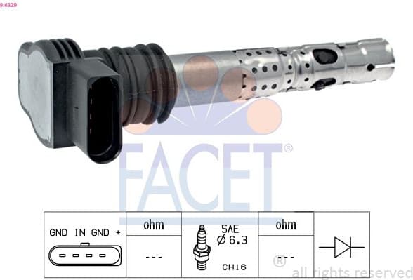 Ignition Coil OE Equivalent 9.6329