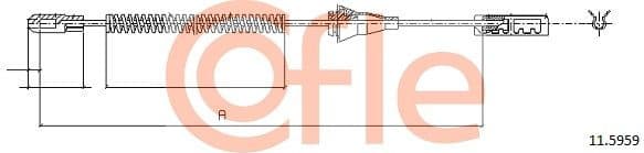 Cable Pull, parking brake 92.11.5959