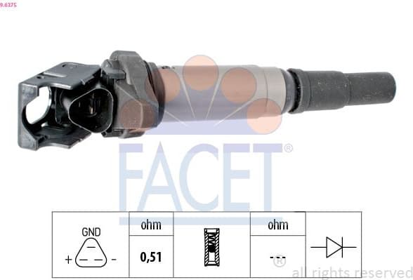 Ignition Coil OE Equivalent 9.6375