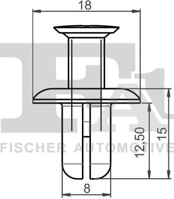 Clip, trim/protection strip 73-30003.10 - image 2