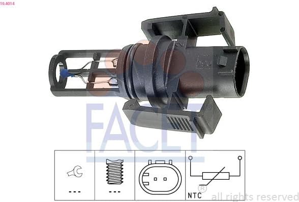 Sensor, intake air temperature Made in Italy - OE Equivalent 10.4014
