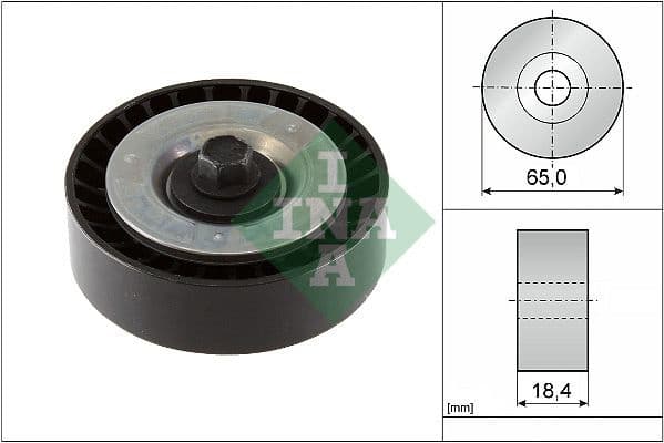 Deflection/Guide Pulley, V-ribbed belt 532 0928 10