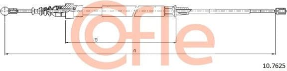Cable Pull, parking brake 92.10.7625