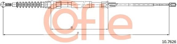 Cable Pull, parking brake 92.10.7626