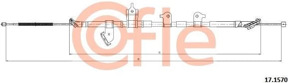 Cable Pull, parking brake 92.17.1570