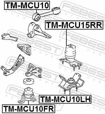 Mounting, engine TM-MCU10LH - image 2