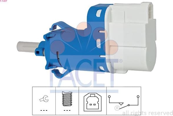 Stop Light Switch Made in Italy - OE Equivalent 7.1237