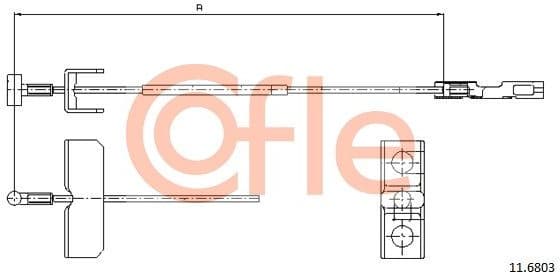 Cable Pull, parking brake 92.11.6803