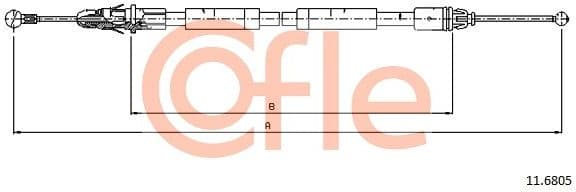 Cable Pull, parking brake 92.11.6805