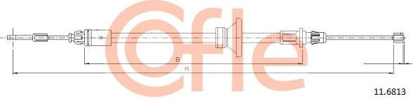 Cable Pull, parking brake 92.11.6813