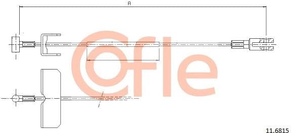 Cable Pull, parking brake 92.11.6817