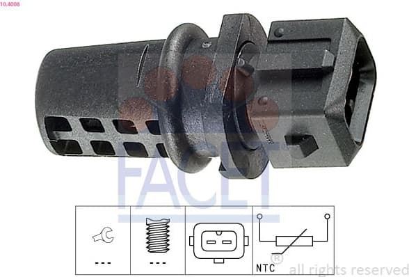 Sensor, intake air temperature Made in Italy - OE Equivalent 10.4008