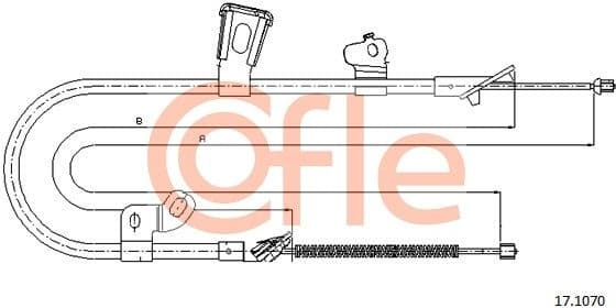 Cable Pull, parking brake 92.17.1070
