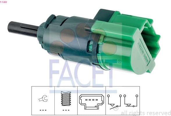 Stop Light Switch Made in Italy - OE Equivalent 7.1283