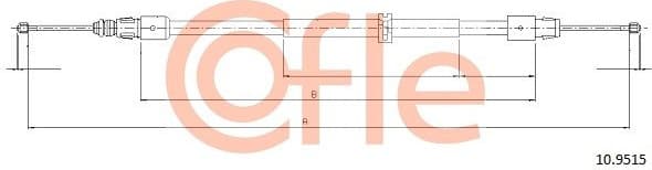 Cable Pull, parking brake 92.10.9515