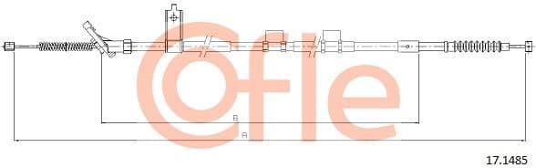Cable Pull, parking brake 92.17.1485