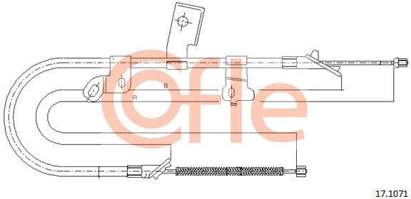 Cable Pull, parking brake 92.17.1071