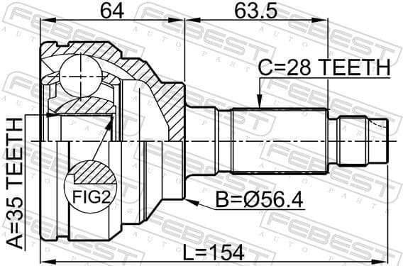 Joint Kit, drive shaft 0510-MPVLW3