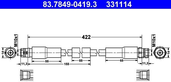 Brake Hose 83-7849-0419-3
