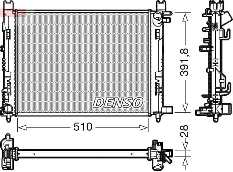 Radiator, engine cooling DRM23109