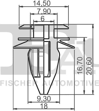 Clip, trim/protection strip 10-40008.10 - image 2