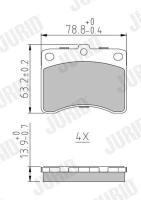 Brake Pad Set, disc brake 572118J - image 2