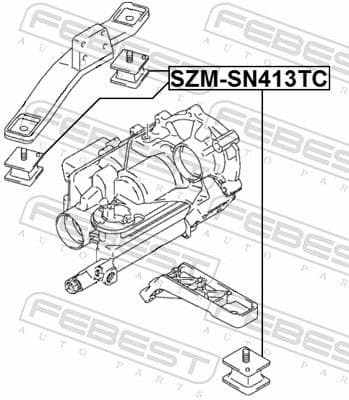 Mounting, transfer case SZM-SN413TC - image 2