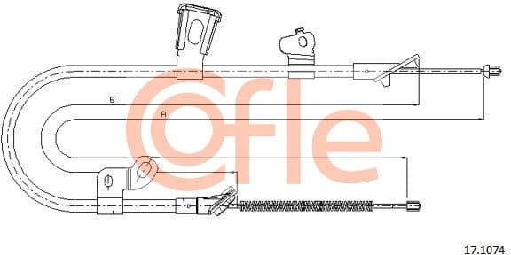 Cable Pull, parking brake 92.17.1074