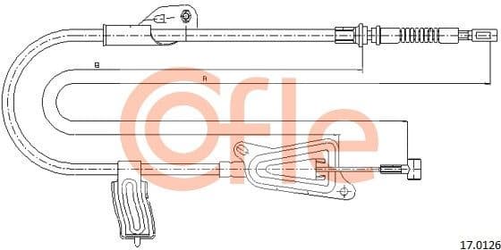 Cable Pull, parking brake 92.17.0126
