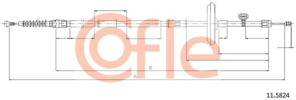 Cable Pull, parking brake 92.11.5824