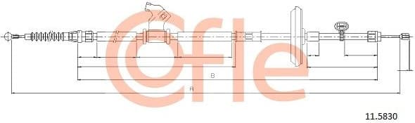 Cable Pull, parking brake 92.11.5830