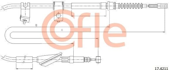 Cable Pull, parking brake 92.17.4211