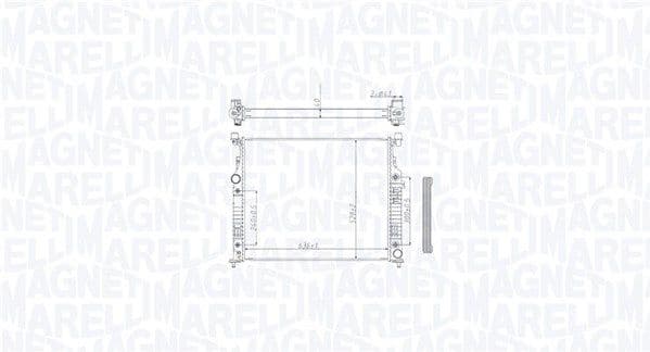 Radiator, engine cooling 350213212500