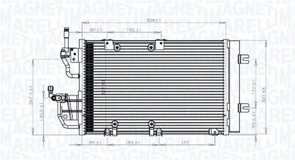 Condenser, air conditioning 350203771000 - image 2
