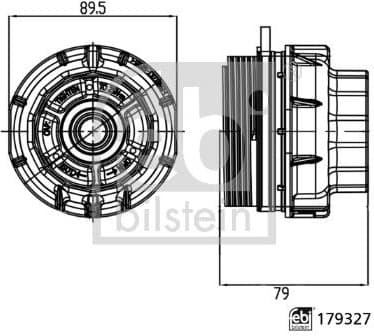 Cap, oil filter housing febi Plus 179327 - image 3