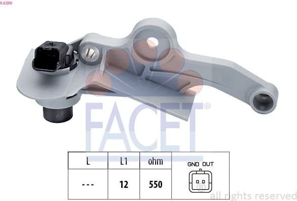 Sensor, crankshaft pulse Made in Italy - OE Equivalent 9.0299