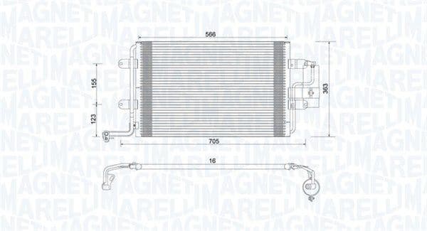 Condenser, air conditioning 350203735000