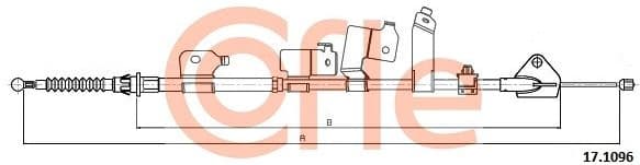 Cable Pull, parking brake 92.17.1096