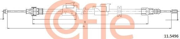 Cable Pull, parking brake 92.11.5496