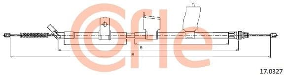 Cable Pull, parking brake 92.17.0327