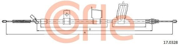 Cable Pull, parking brake 92.17.0328