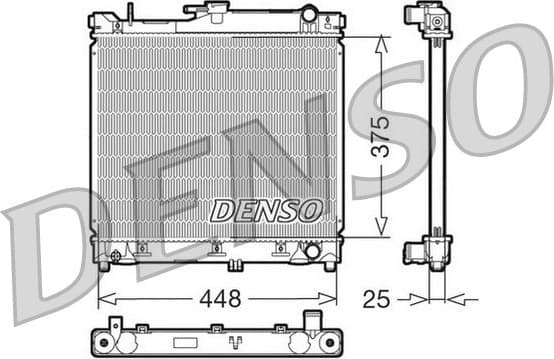 Radiator, engine cooling DRM47014