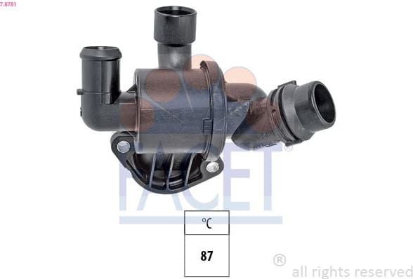 Thermostat, coolant Made in Italy - OE Equivalent 7.8781
