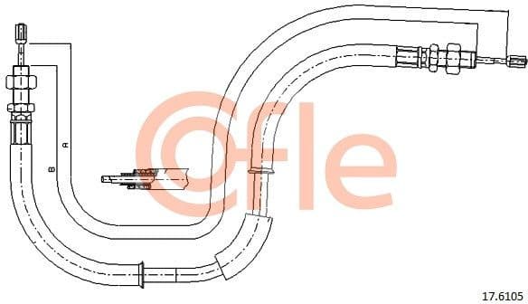 Cable Pull, parking brake 92.17.6105
