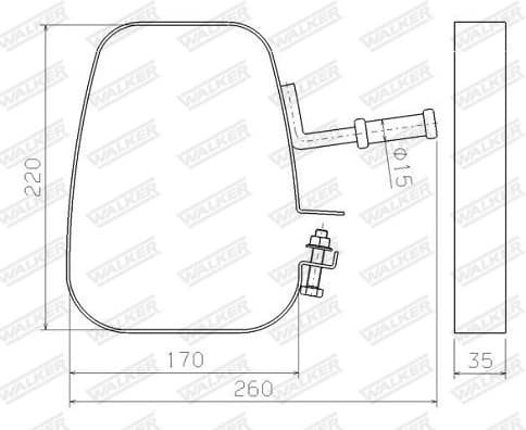 Mount, exhaust system 80606 - image 9