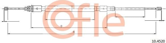 Cable Pull, parking brake 92.10.4520