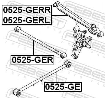 Control/Trailing Arm, wheel suspension 0525-GERL - image 2