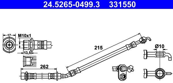 Brake Hose 24.5265-0499.3